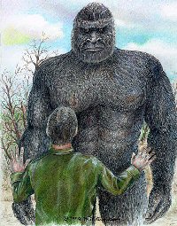 Appalachian mountain wildman, aka Bigfoot or Sasquatch